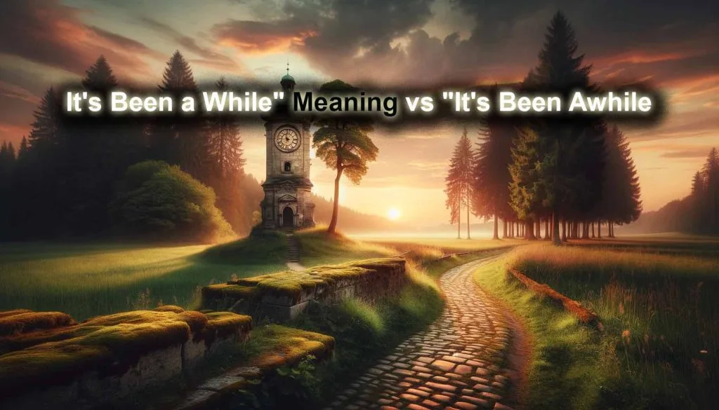 find the datail on It's Been a While Meaning vs It's Been Awhile