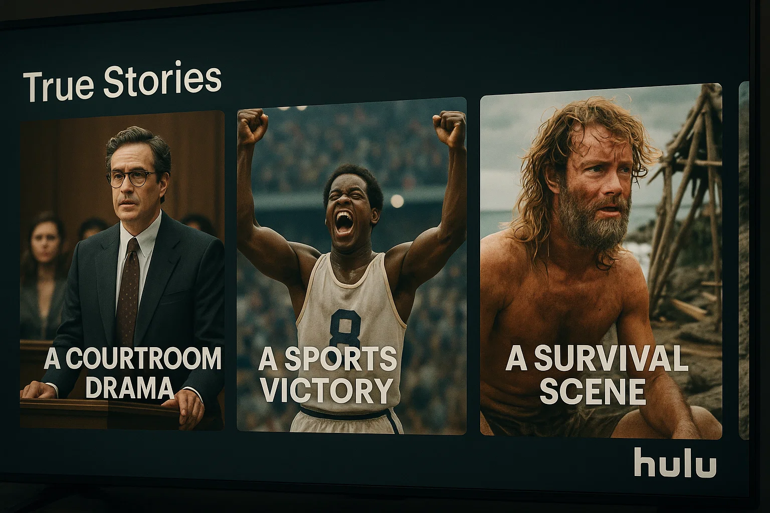 Best Hulu movies based on true stories collage