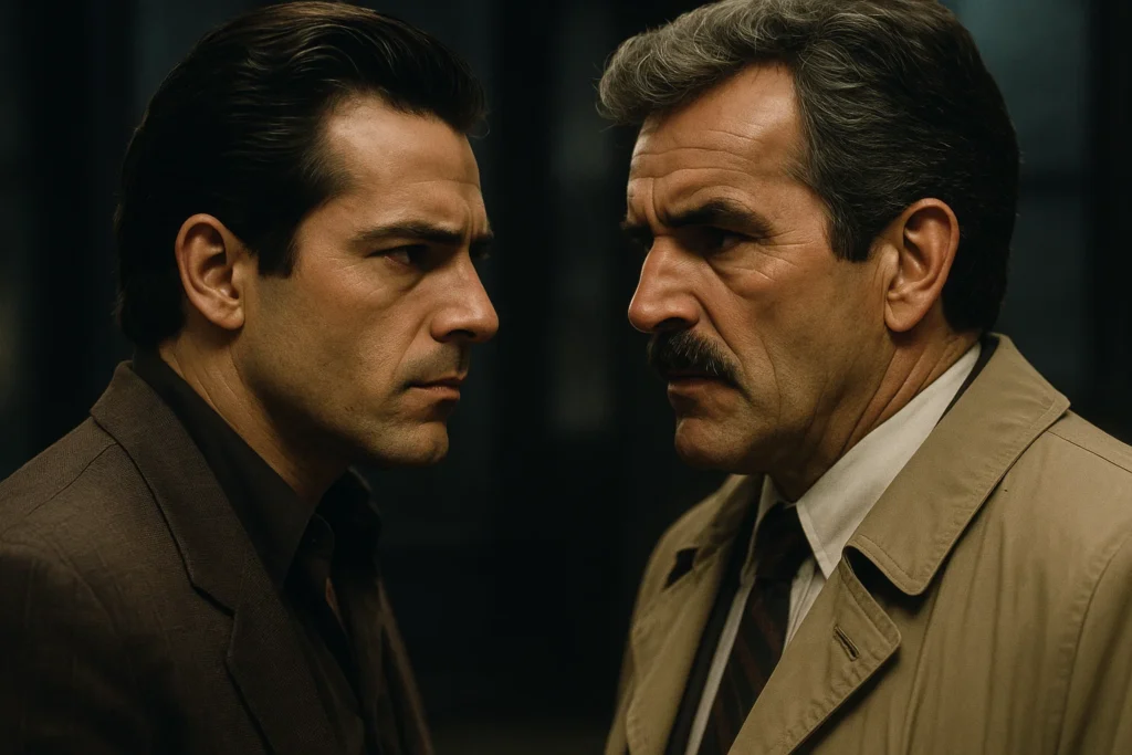 True Crime Story (1986) Ending Explained & Legacy 1 Ray Luca and Mike Torello in Crime Story 1986 showdown