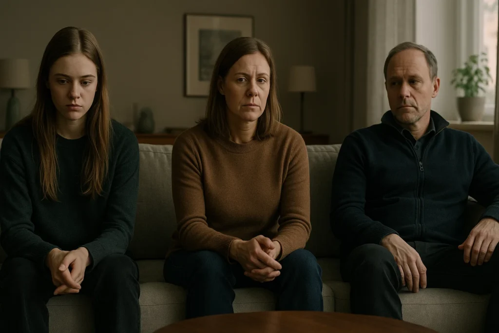 A Nearly Normal Family true story Netflix scene