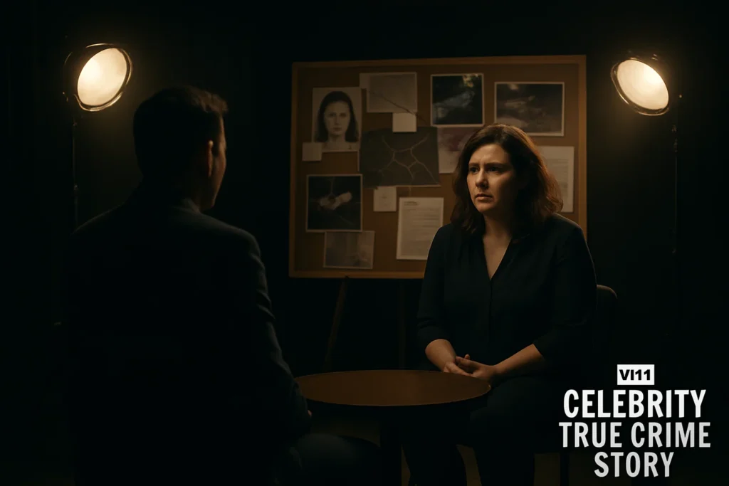 Celebrity True Crime Story: Fame, Fear & Reality 1 Celebrity True Crime Story with interview and crime evidence board
