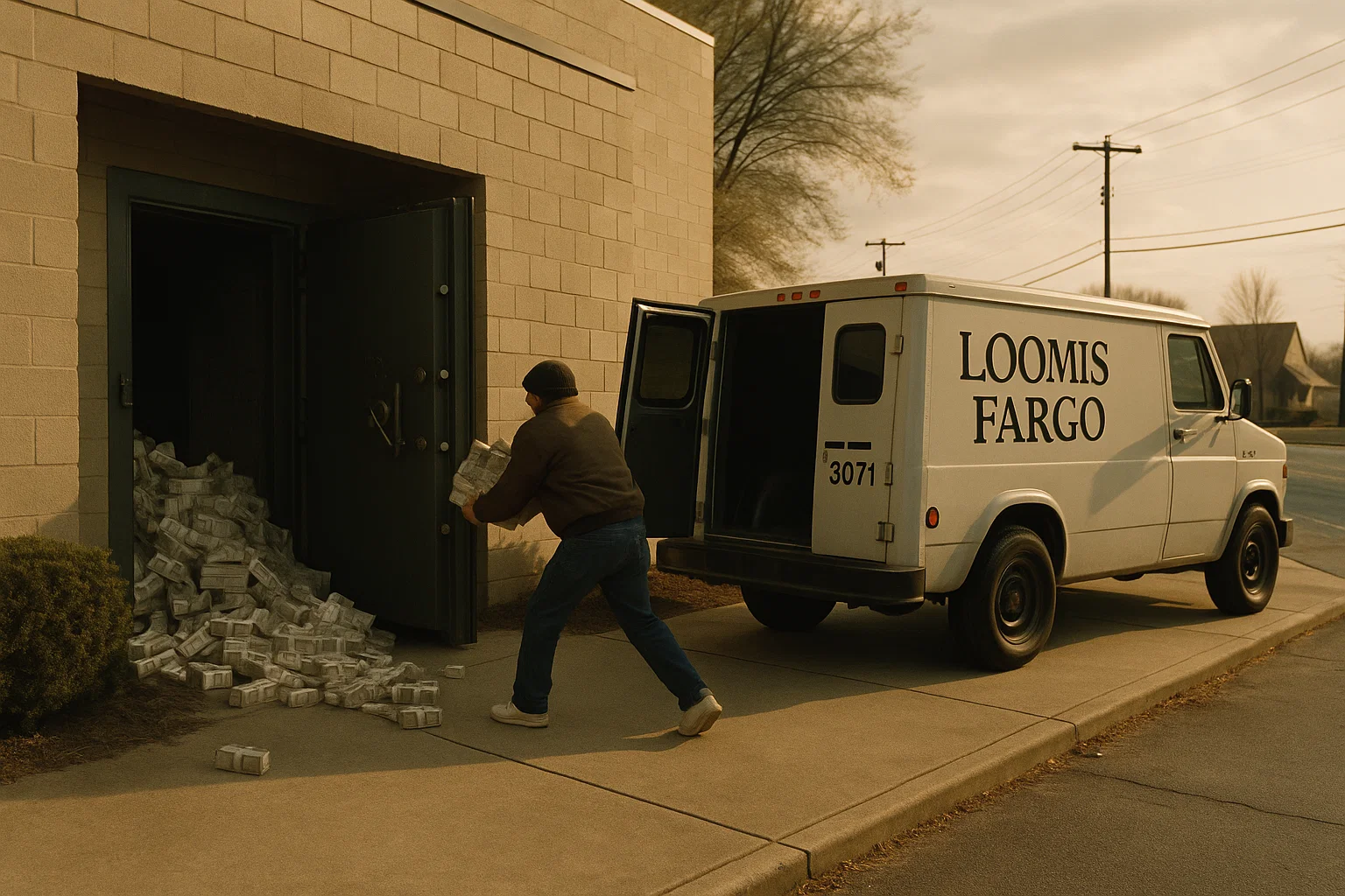 The 1997 Loomis Fargo heist that inspired the movie Masterminds