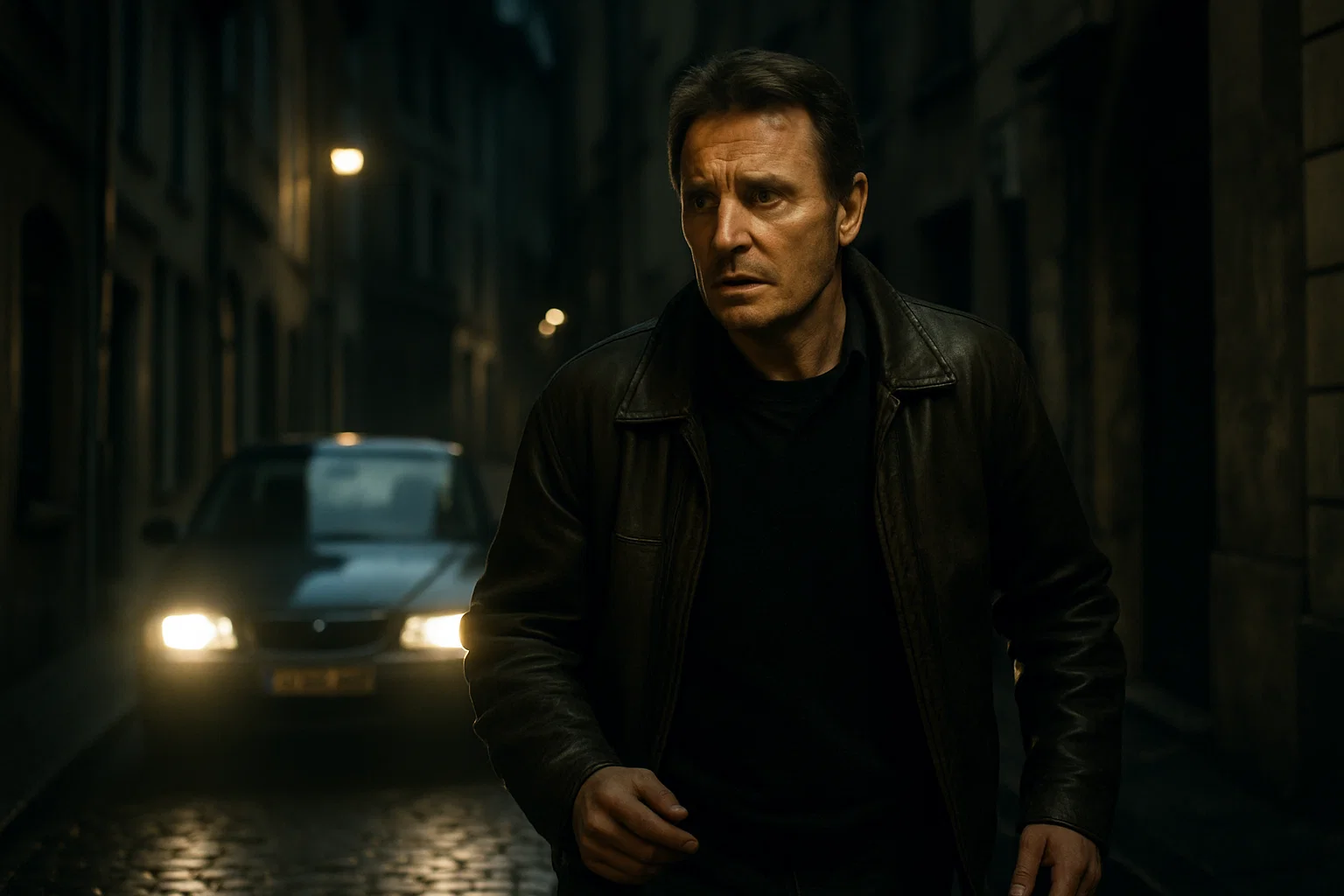 Man searching for his kidnapped daughter in a suspenseful Taken true story setting.