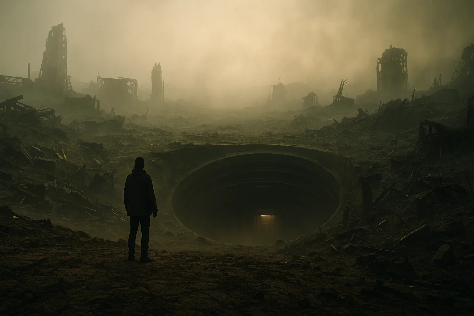 Outside view of the dangerous world beyond the Silo as explored in Season 2.