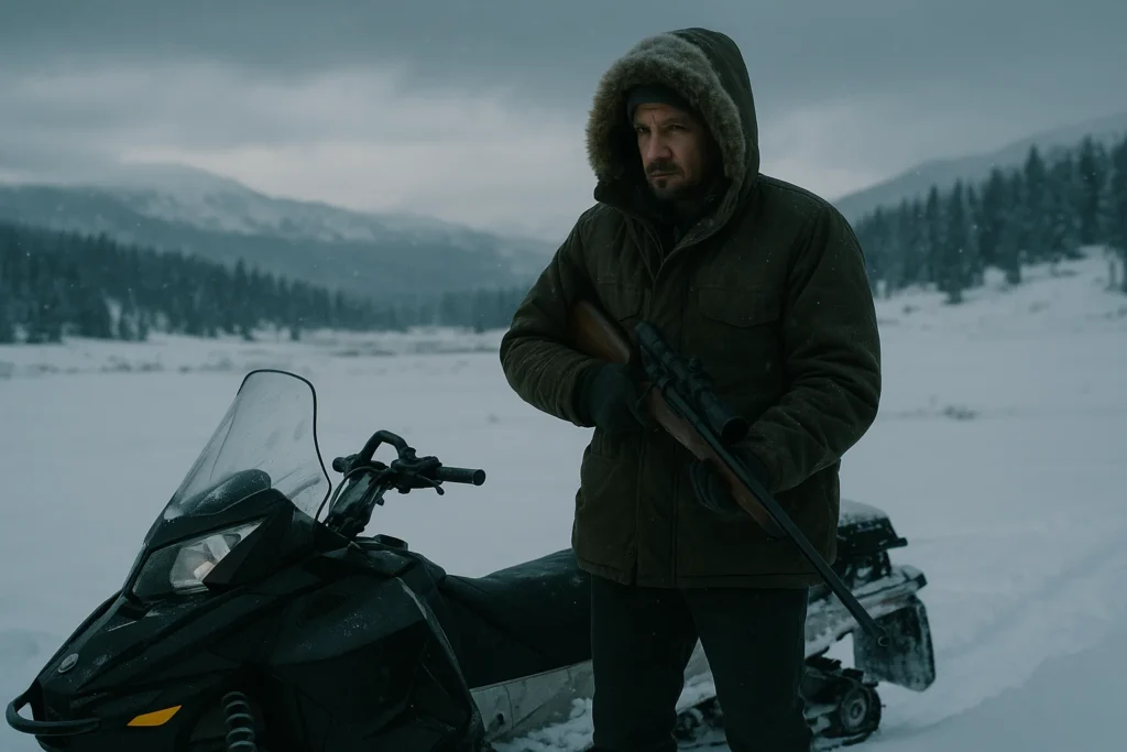 Wind River True Story: The Reality Behind the Film 1 Cory Lambert investigating a murder in the snowy Wyoming wilderness in Wind River.