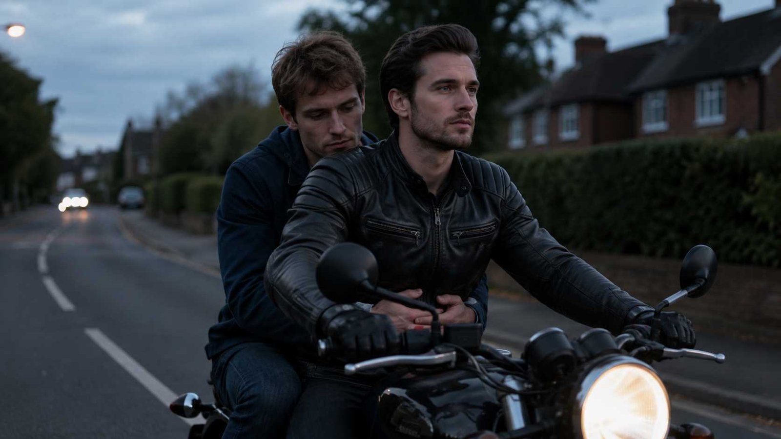Is Pillion movie based on a true story showing Colin-inspired passenger behind a biker.