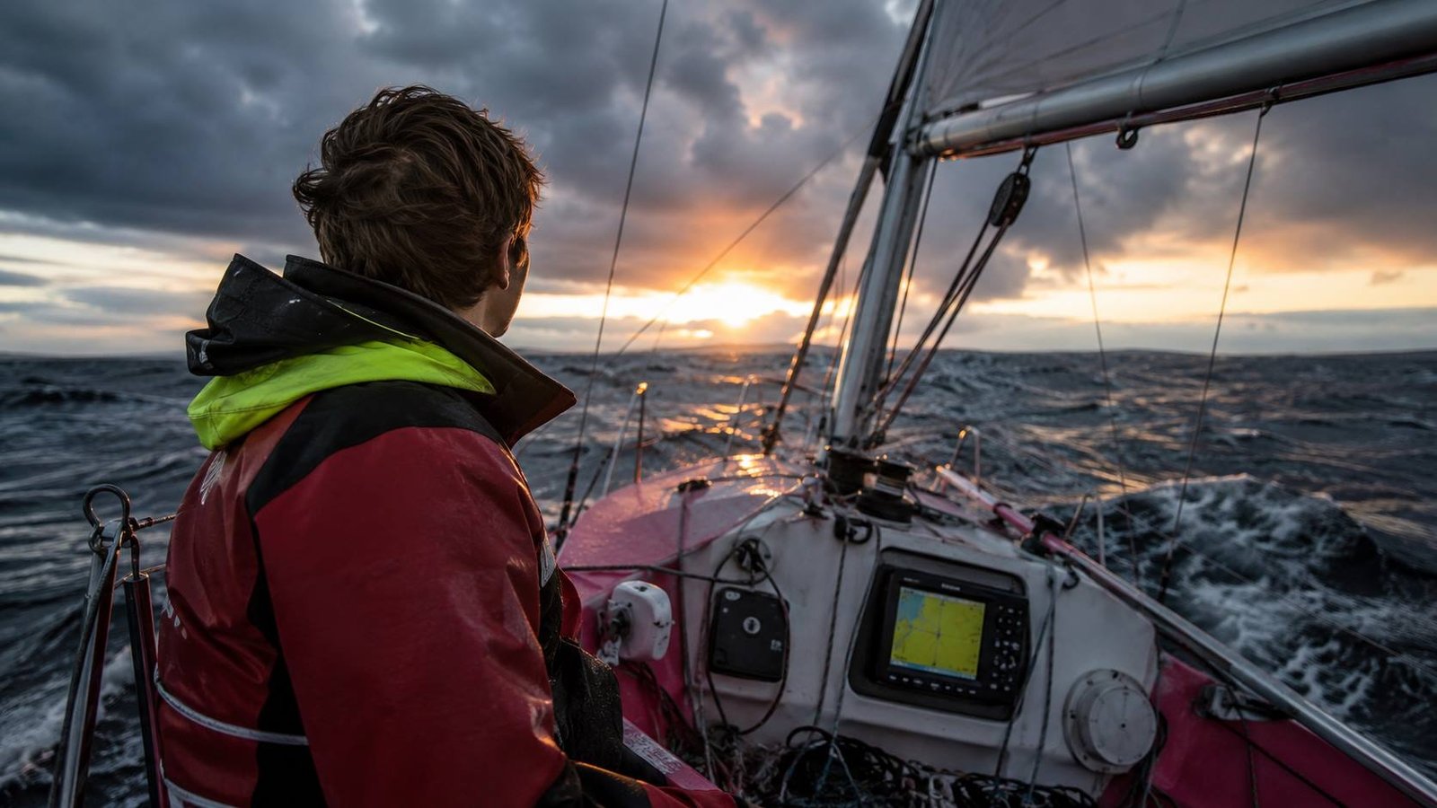 Jessica Watson sailing alone on the real voyage behind the movie True Spirit.