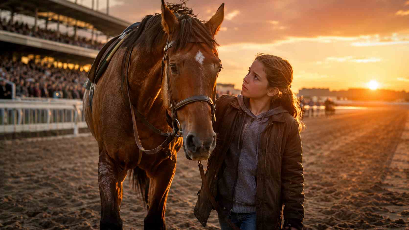 Adeline therapy horse protecting people during a tornado rescue