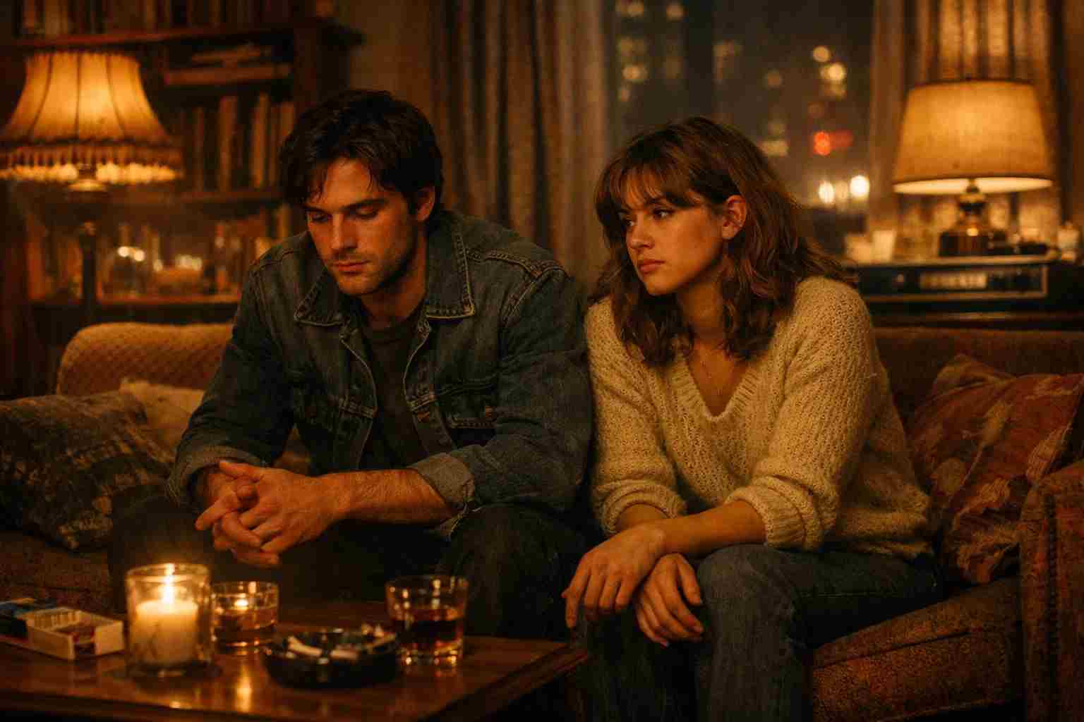 Couple from If Beale Street Could Talk reflecting emotional true story themes