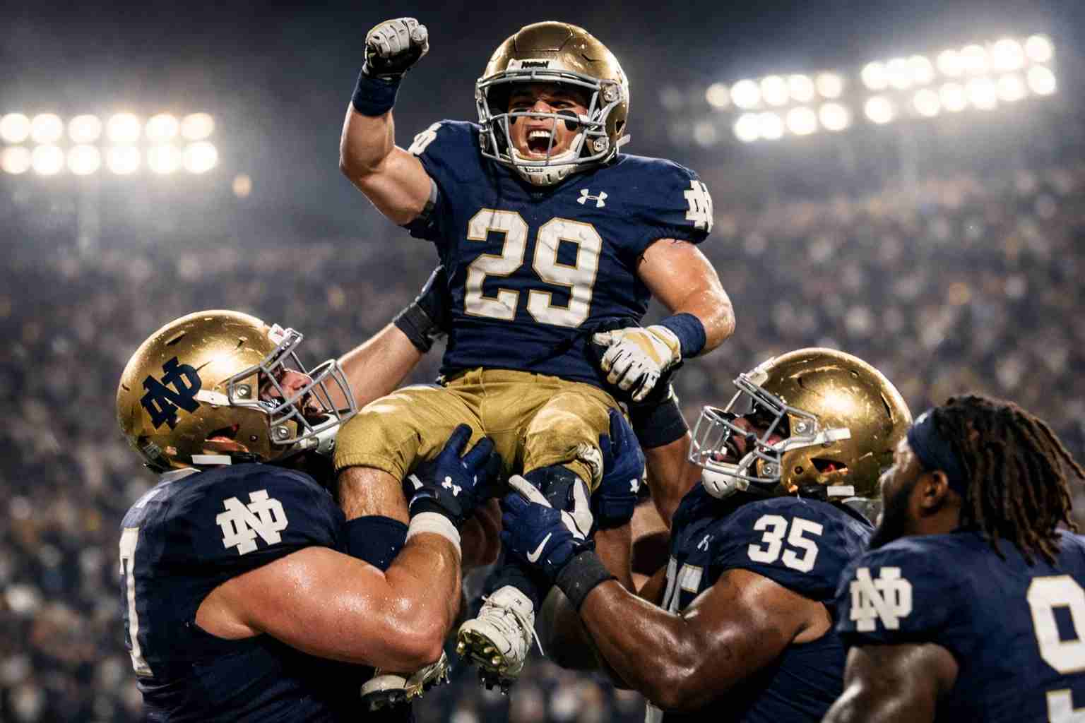 Rudy Ruettiger playing Notre Dame football in real life true story moment