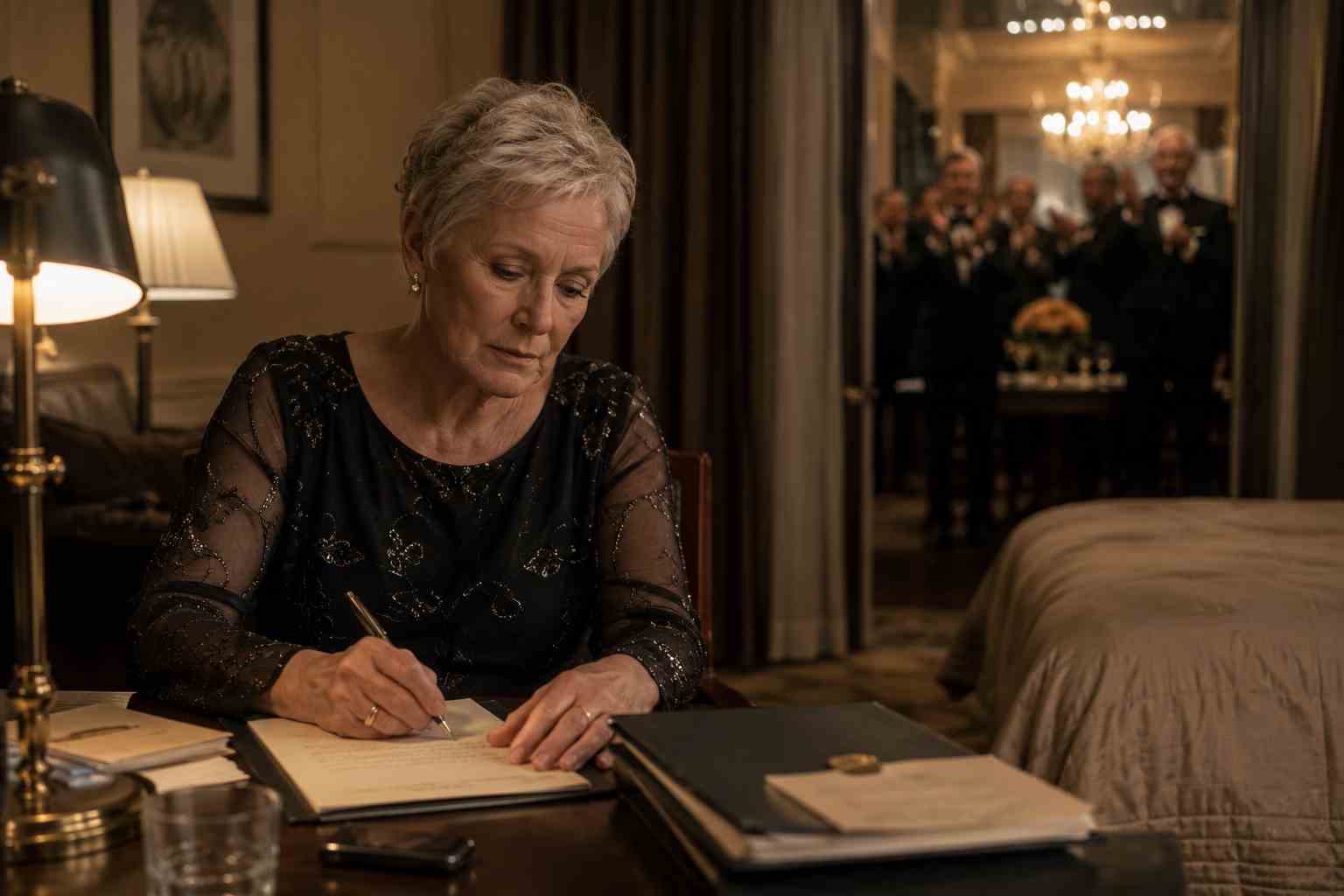 Glenn Close inspired scene from The Wife true story style movie analysis