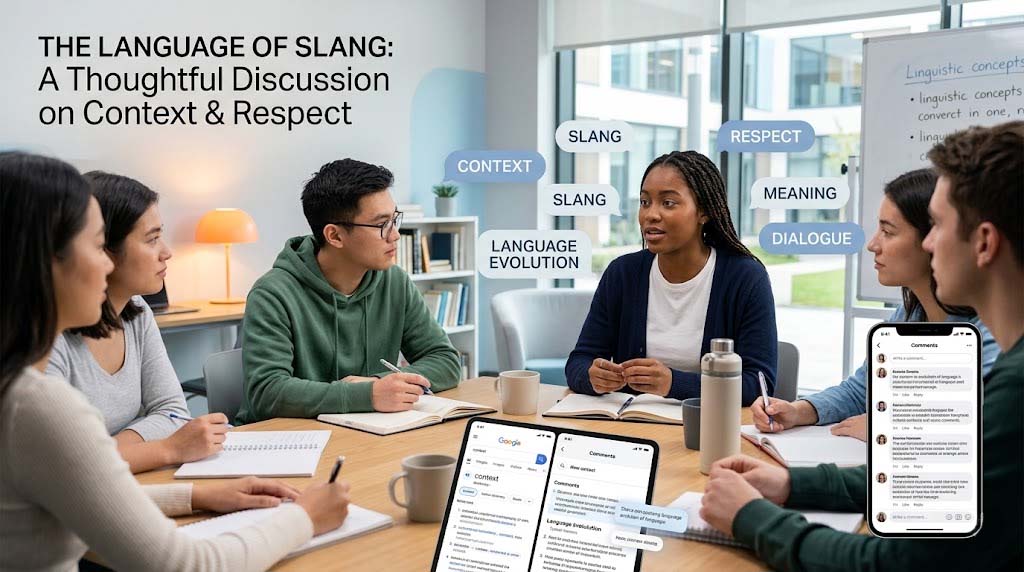 Modern illustration explaining whether hoe is a bad word in slang culture