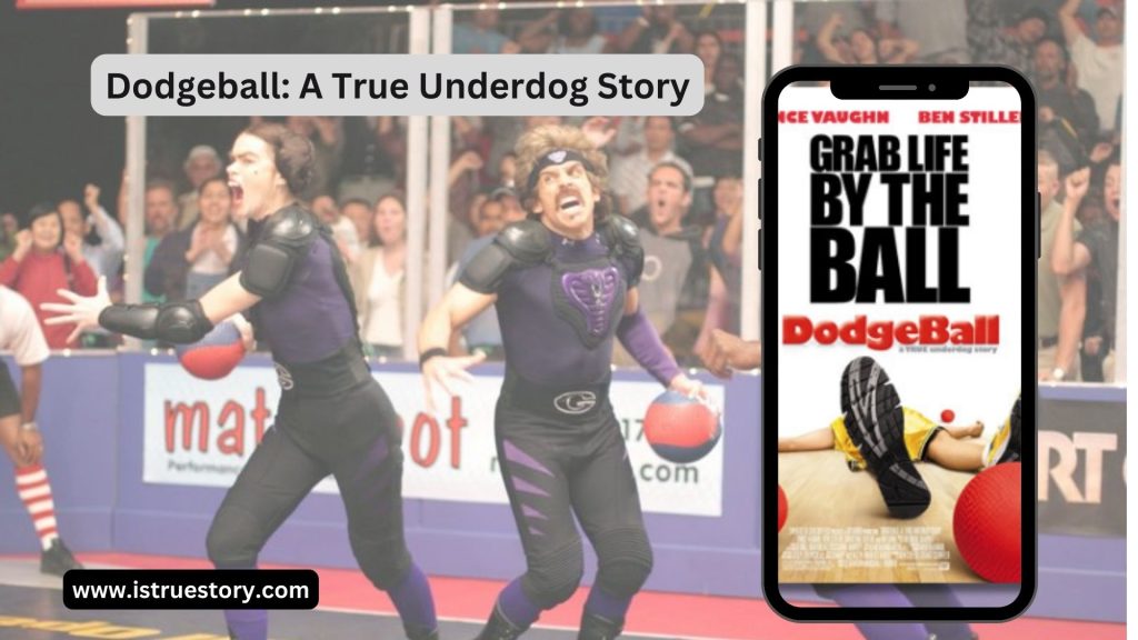 Average Joe’s team playing dodgeball in Dodgeball A True Underdog Story