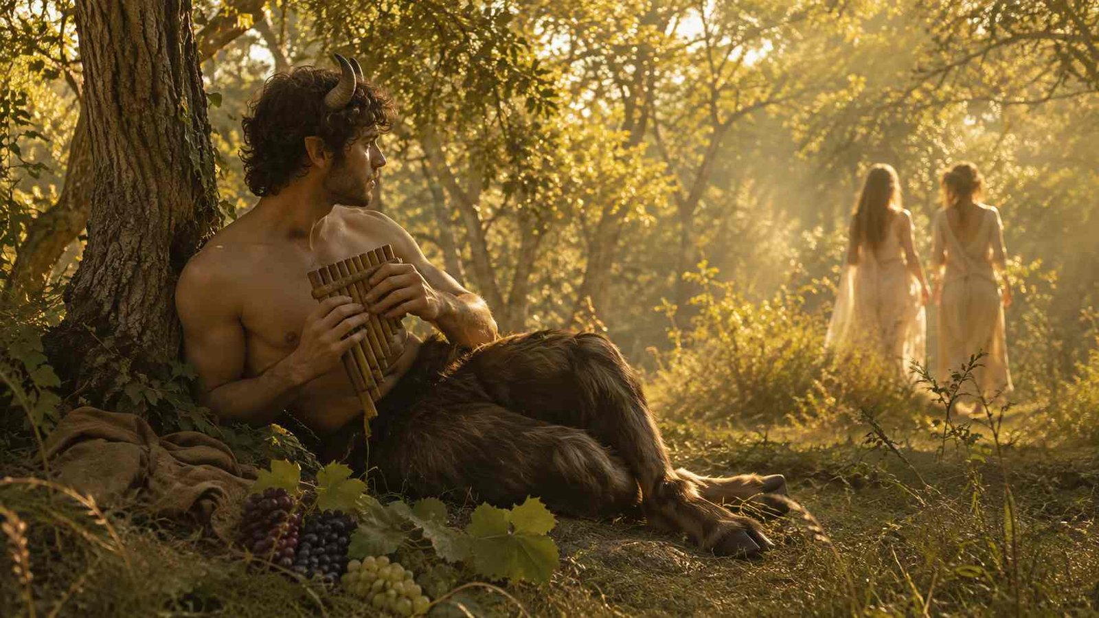 Faun dreaming of nymphs in Debussy's afternoon woodland setting.